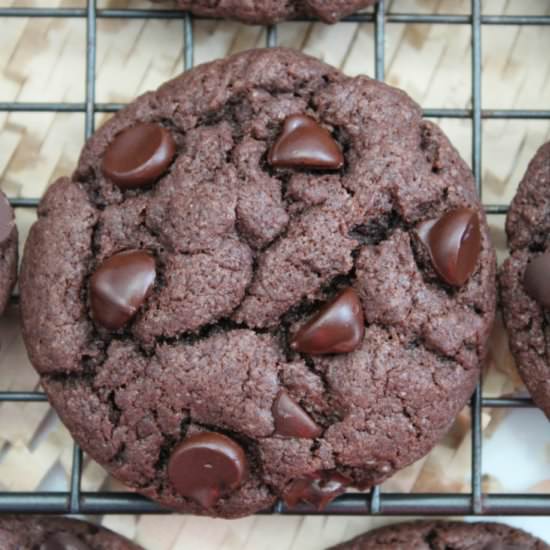 Vegan Chocolate Brownie Cookies - Recipe photo by bakingyouhappier