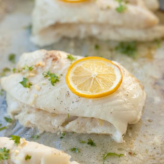 Garlic Butter Baked Cod - Recipe photo by thymeandjoy