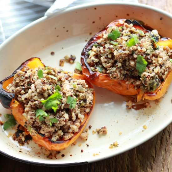 Stuffed Peppers with Turkey & Rice - Recipe photo by asiancaucasian