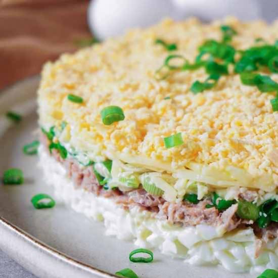 Healthy tuna egg salad recipe - Recipe photo by HereToCook