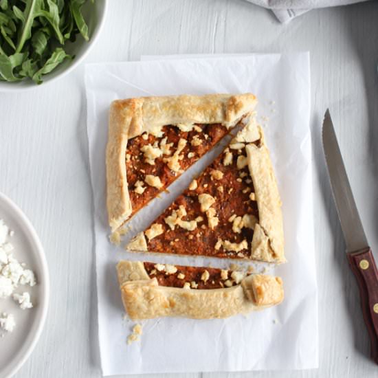 Sweet potato and feta galette - Recipe photo by The Candid Kitchen