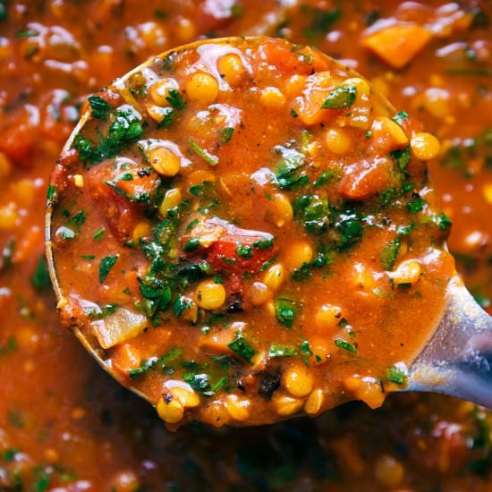 Lentil Soup - Recipe photo by Chelsea Lords