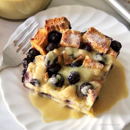 Blueberry Bread Pudding - Recipe photo by Great 8 Friends