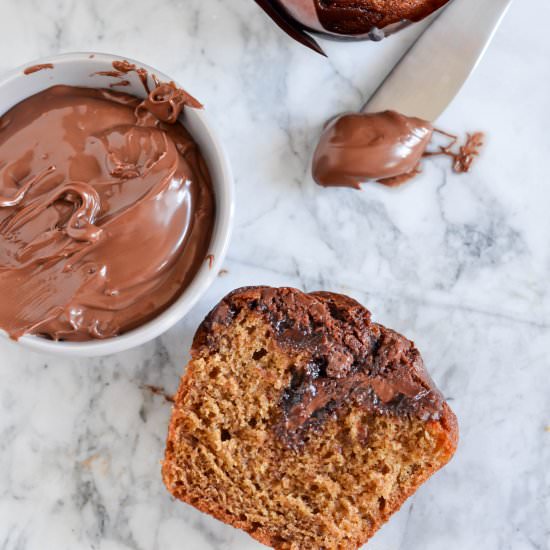 Nutella & Banana Swirl Muffins - Recipe photo by Cakes By Chichi