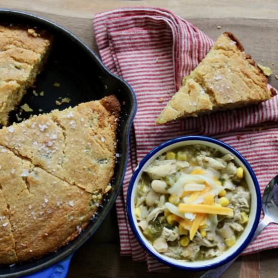 Skillet Cornbread - Recipe photo by Runcible Eats