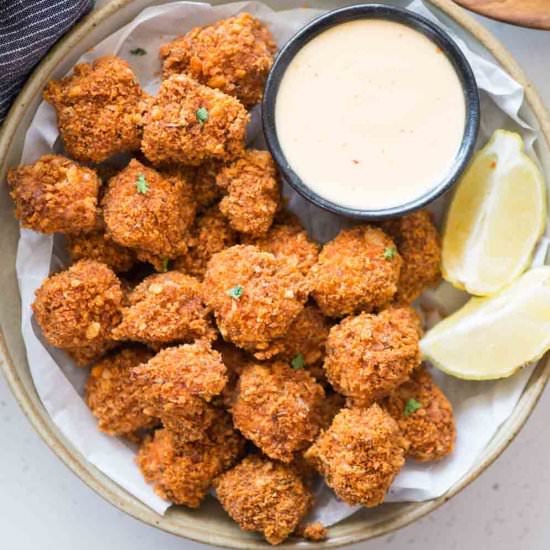 Baked Chicken Popcorn - Recipe photo by Theflavoursofkitchen