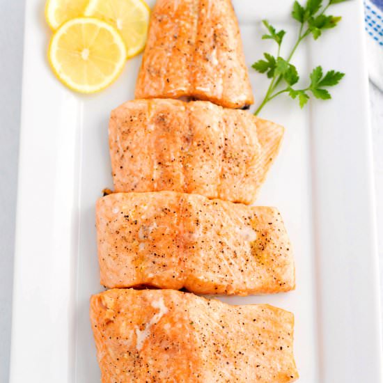 Oven Baked Salmon - Recipe photo by EasyBudgetRecipes