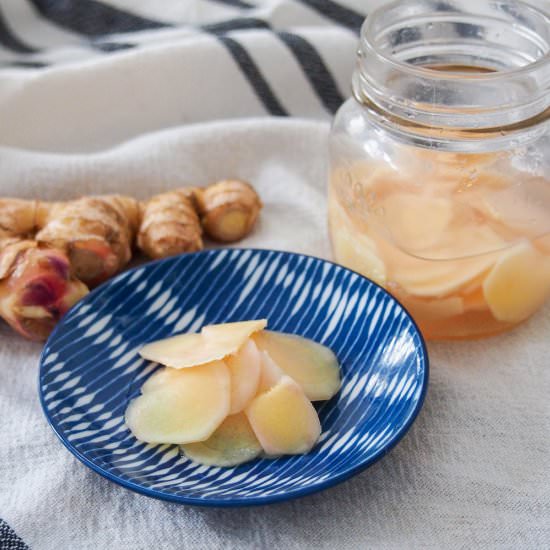 Japanese pickled ginger - Recipe photo by carolinescooking