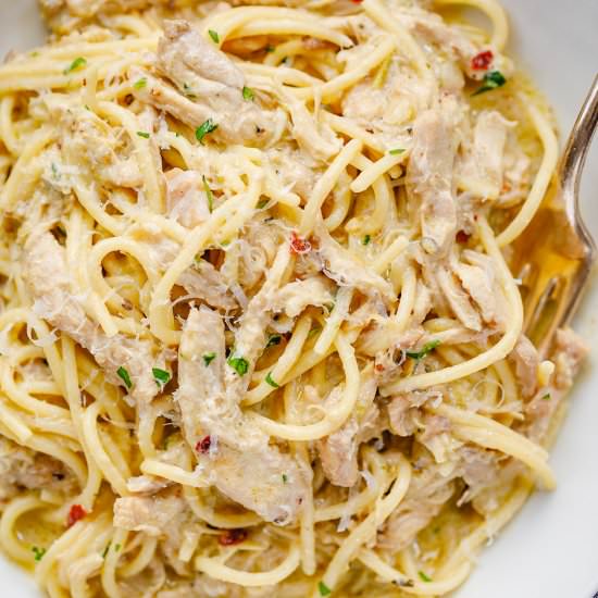 Instant Pot Creamy Chicken Noodles - Recipe photo by Eatwell 101