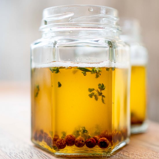 Brown Butter with Pink Peppercorns - Recipe photo by pastaetal