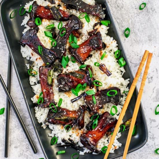 King Oyster Mushrooms With Teriyaki - Recipe photo by KlaraW