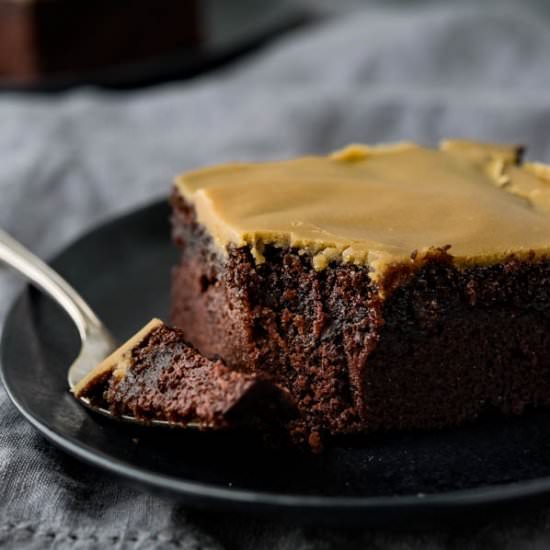 Grandma’s Chocolate Snack Cake - Recipe photo by garlic and zest