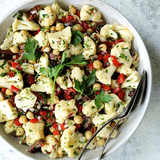 Sicilian Cauliflower Salad - Recipe photo by fromachefskitchen