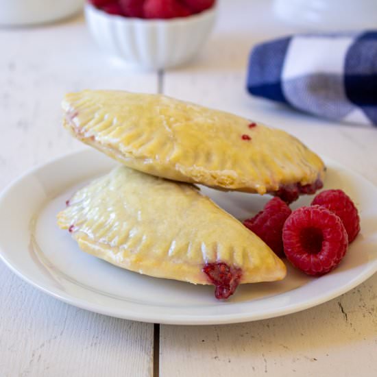 Raspberry Turnovers - Recipe photo by BeyondtheCoop