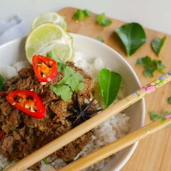 Slow Cooker Beef Rendang - Recipe photo by therarewelshbit