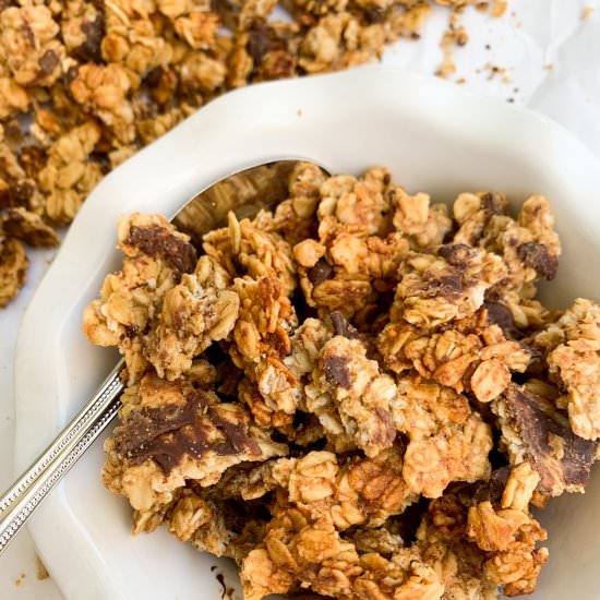 Chunky Monkey Granola - Recipe photo by Wellness by Kay