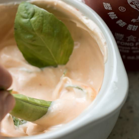 Siracha Mayonnaise - Recipe photo by LifesLittleSweets