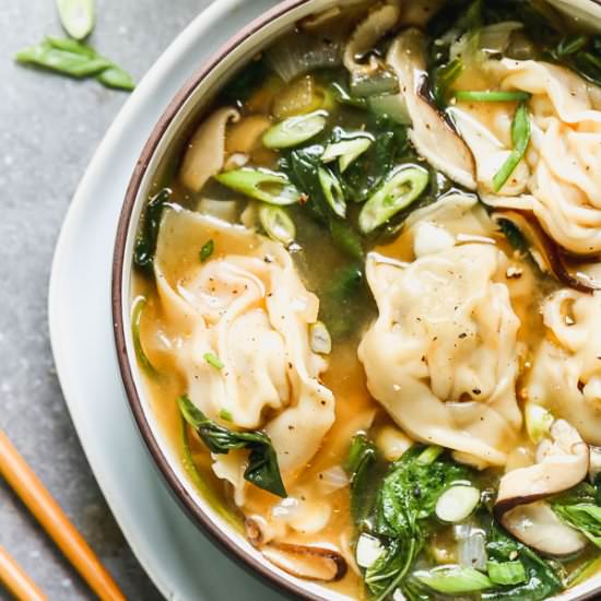 Pork Wonton Soup - Recipe photo by cookingforkeeps