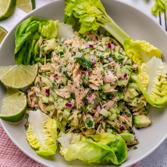 HEALTHY AVOCADO TUNA SALAD - Recipe photo by healthyfitnessmeals
