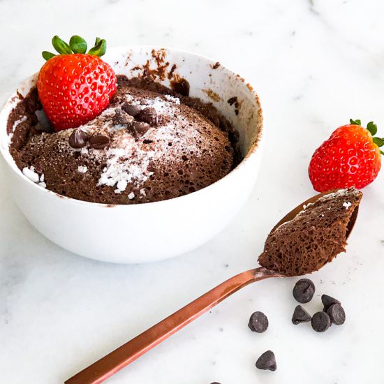KETO Chocolate Mug Cake! - Recipe photo by Appetite For Energy