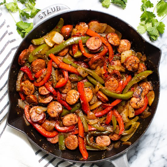 Easy Sausage and Peppers - Recipe photo by Butter Be Ready