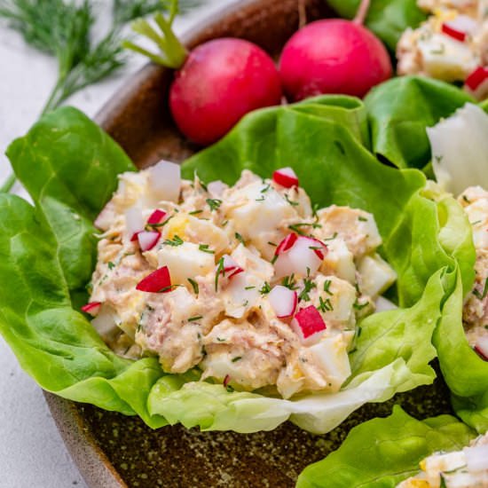 KETO TUNA SALAD LETTUCE WRAPS - Recipe photo by healthyfitnessmeals