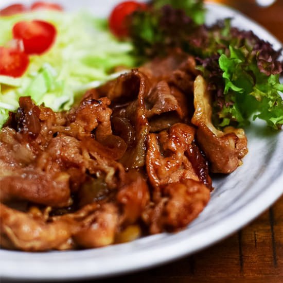 Japanese Shogayaki Ginger Pork - Recipe photo by Sudachi Recipes