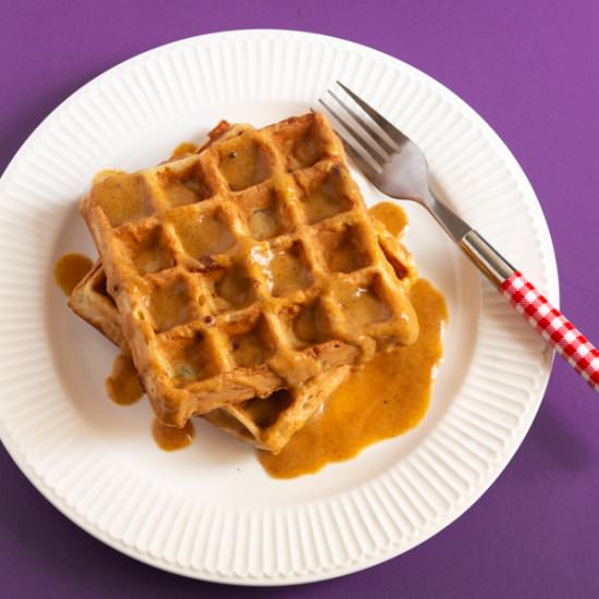 Potato Waffles with Gravy - Recipe photo by celebratingflavors