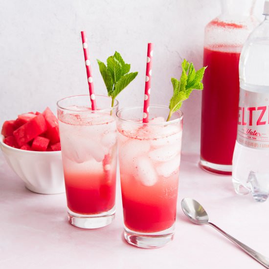 Watermelon Italian Sodas - Recipe photo by senseandedibility