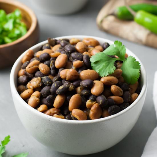 Easy Seasoned Beans from a Can - Recipe photo by cleanfooddirtygirl
