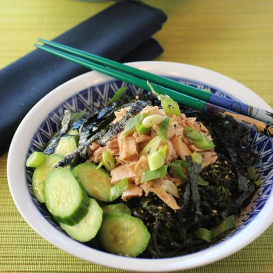Japanese-style tuna noodle salad - Recipe photo by Food Gal