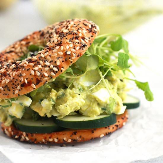 Gut-Healthy Avocado Egg Salad - Recipe photo by FitLiving Eats
