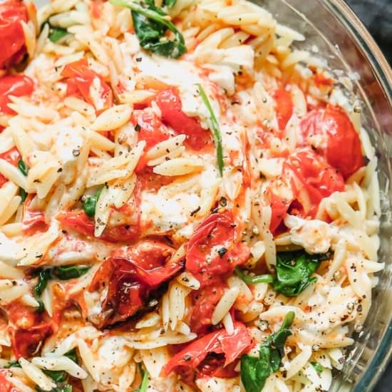 Lemon Orzo Salad - Recipe photo by cookingforkeeps