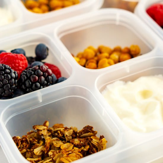 Grab and Go Yogurt Parfait Boxes - Recipe photo by EasyBudgetRecipes