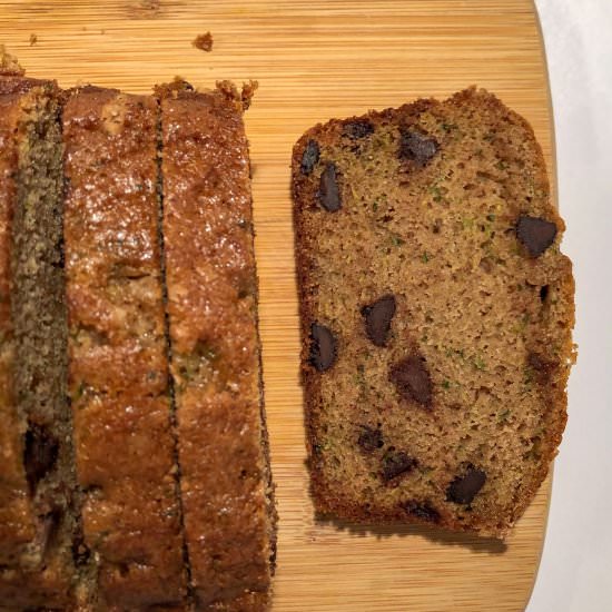 Chocolate Chip Zucchini Bread - Recipe photo by Tidbitsbytaylor