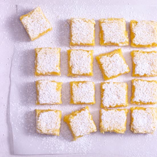 Lemon Bars - Recipe photo by My Three Seasons