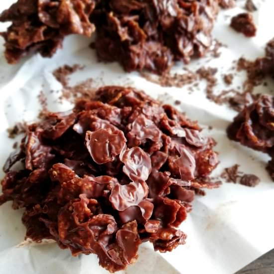 3 Ingredient No Bake Cookies - Recipe photo by Eats Delightful