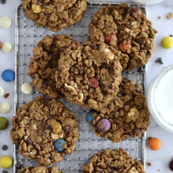 FLOUR FREE Monster Cookies - Recipe photo by TwoSugarBugs