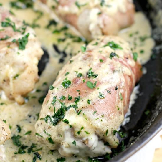 Prosciutto-Wrapped Boursin Chicken - Recipe photo by EricasRecipes