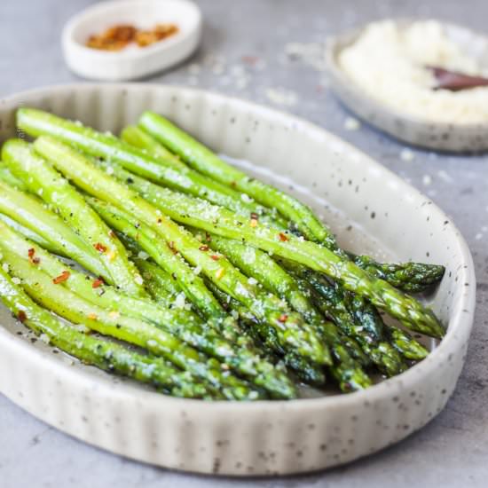Simple Skillet Asparagus - Recipe photo by Craft Beering