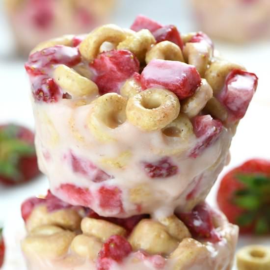 Strawberry Cheerios Cups - Recipe photo by omgchocolatedesserts