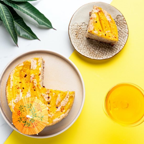 Mango Chilli Upside Down Cake - Recipe photo by glutenfreeindian