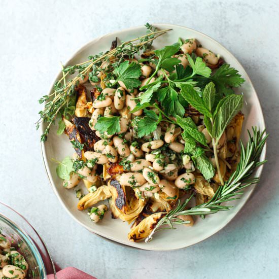 Artichoke and white bean salad - Recipe photo by onegirl_onekitchen