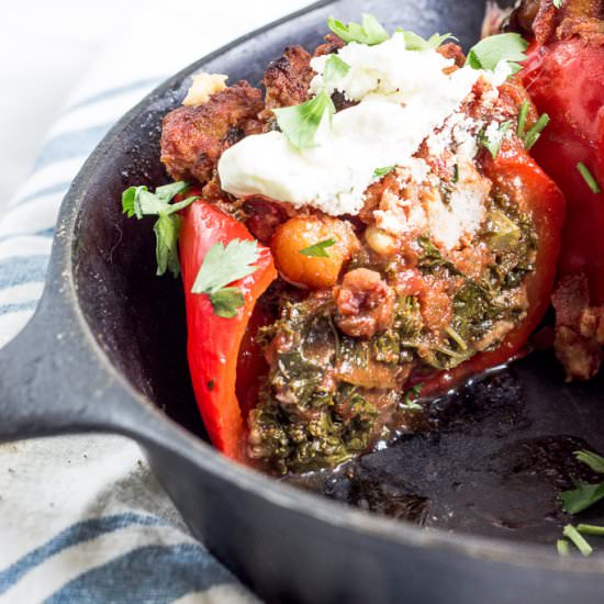 Moroccan Stuffed Peppers - Recipe photo by The Hungary Buddha