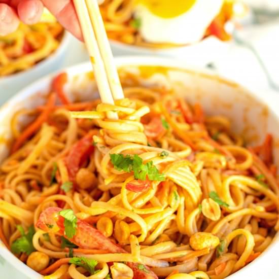 Thai Peanut Noodles - Recipe photo by EasyBudgetRecipes