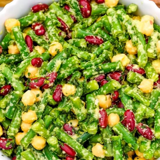 Three Bean Salad - Recipe photo by FoodFolksandFun