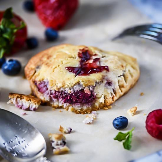SCD Berry Hand Pies - Recipe photo by Lila Ruth Grain Free