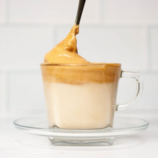 Hot Dalgona Coffee - Recipe photo by Nutreats
