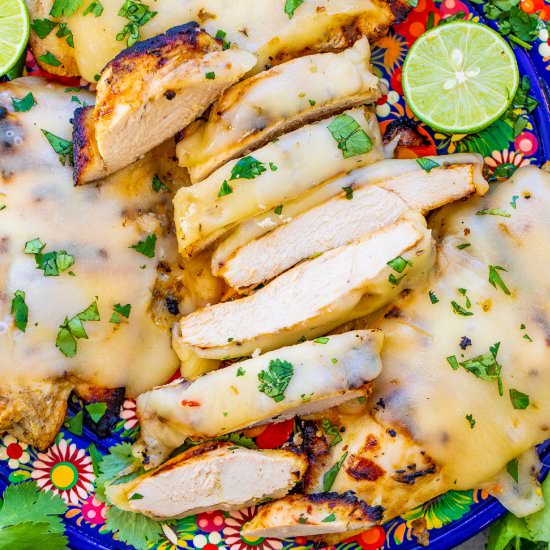 Salsa Verde Pepper Jack Chicken - Recipe photo by Averie