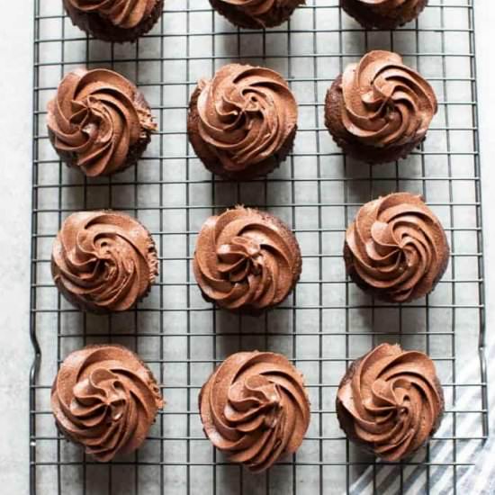 Chocolate Almond Flour Cupcakes - Recipe photo by Seasonal Cravings